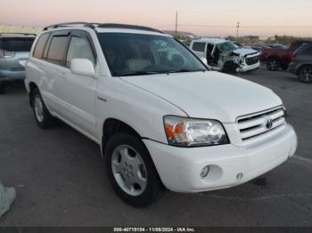  Salvage Toyota Highlander