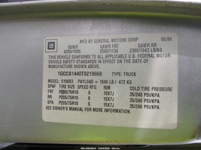 Chevrolet S Truck S10 Image 7