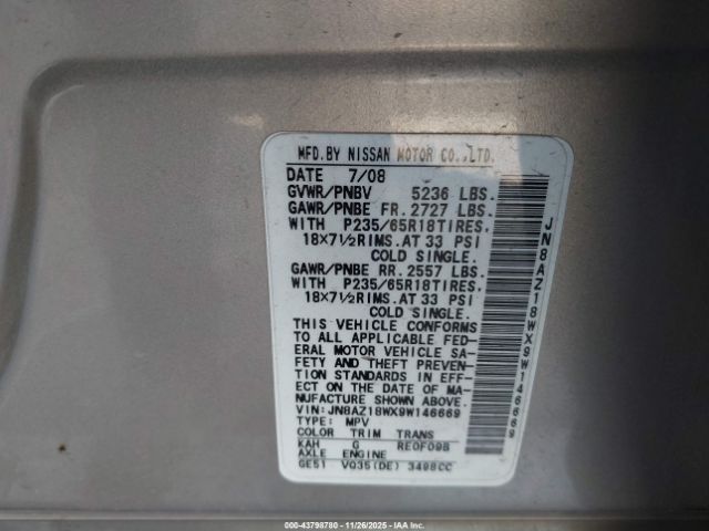 Nissan Murano Sl Image 12