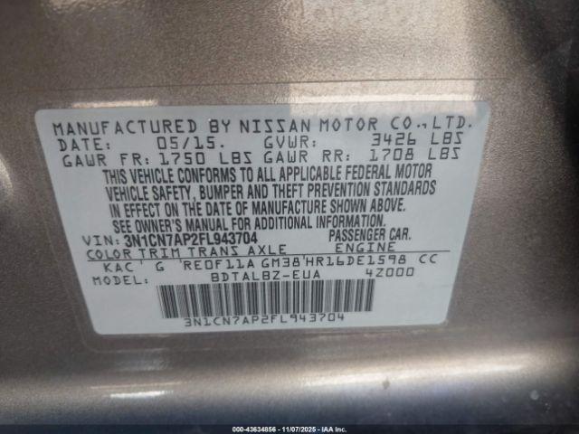 Nissan Versa 1.6 Sv Image 6