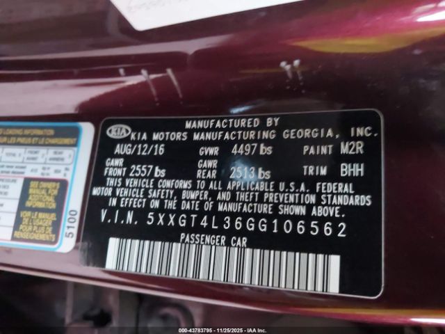 Kia Optima Lx Image 8