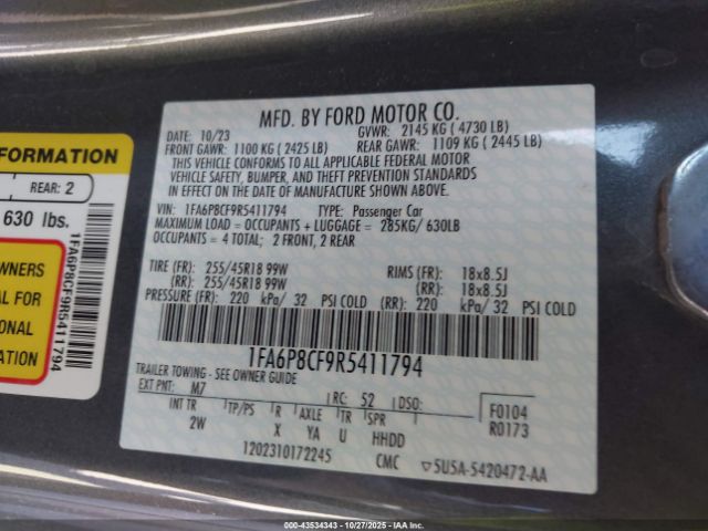 Ford Mustang Gt Fastback Image 3